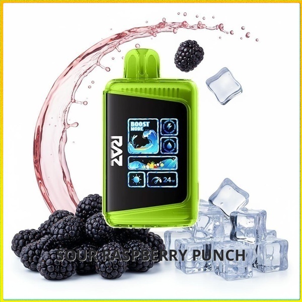 DC25000_Sour_Raspberry_Punch Raz DC25000 - Sour apple ice