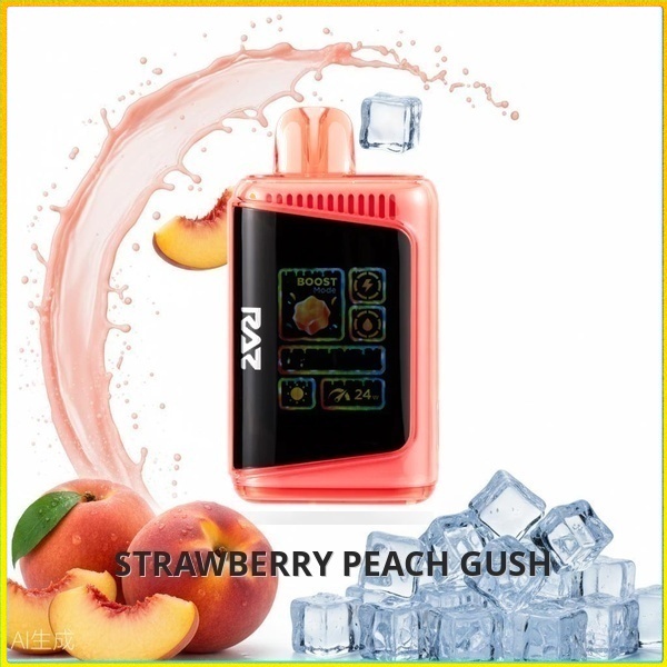 DC25000_Strawberry_Peach_Gush Raz DC25000 - Strawberry Peach Gush