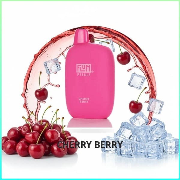 FLUM_Cherry_Berry Flum Pebble - Cherry Berry