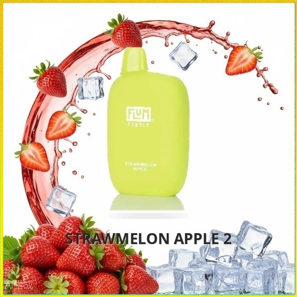 FLUM_Strawmelon_Apple_2 Flum Pebble - Strawmelon Apple