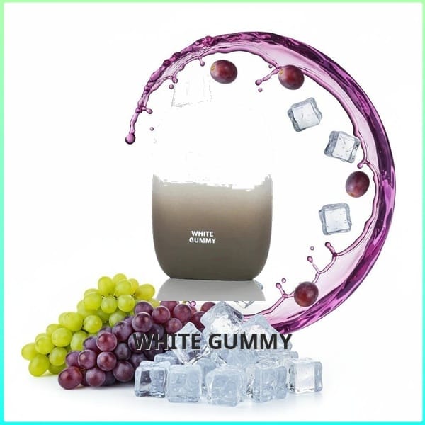 FLUM_White_Gummy Flum Pebble - White Gummy