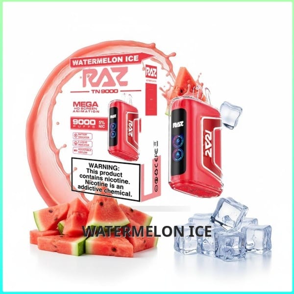 TN9000_Watermelon_Ice Raz TN9000 - Watermelon Ice