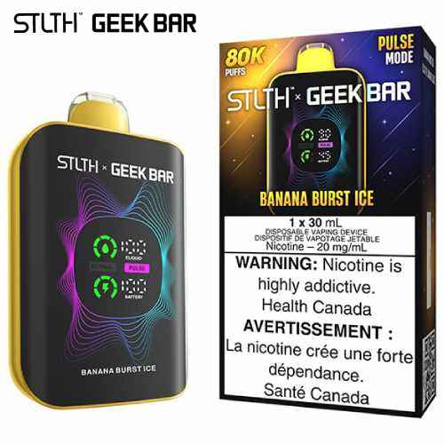 Banana Burst Ice 80K Disposable by STLTH x Geek Bar