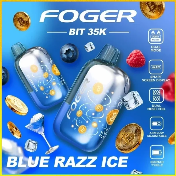 Blue Razz Ice – Foger Bit 35K Puffs