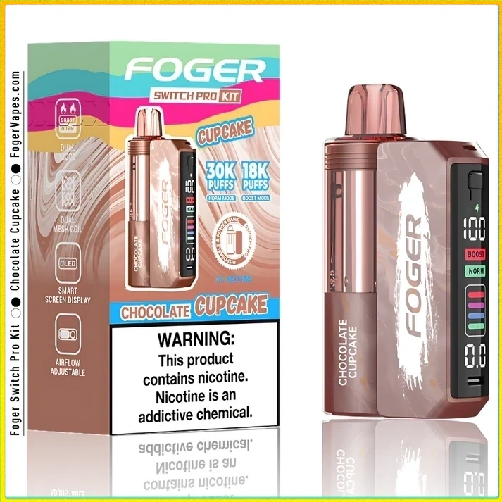 chocolate-cupcake-foger-switch-pro-30k-puffs-disposable-kit-box Cherry Slush – Foger Switch Pro Kit | 30K Puffs