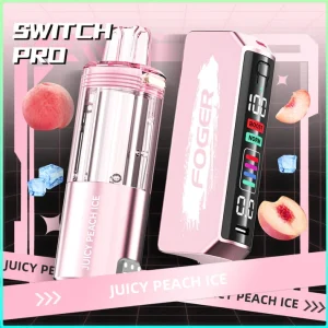 juicy-peach-ice-foger-switch-pro-30k-puffs-disposable-vape Juicy Peach Ice Foger Switch Pro Kit 30K Puffs