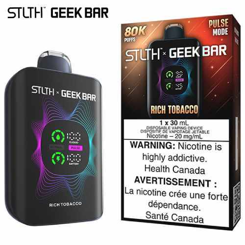 rich-tobacco-stllth-x-geek-bar-jcv Rich Tobacco 80K Disposable by STLTH x Geek Bar