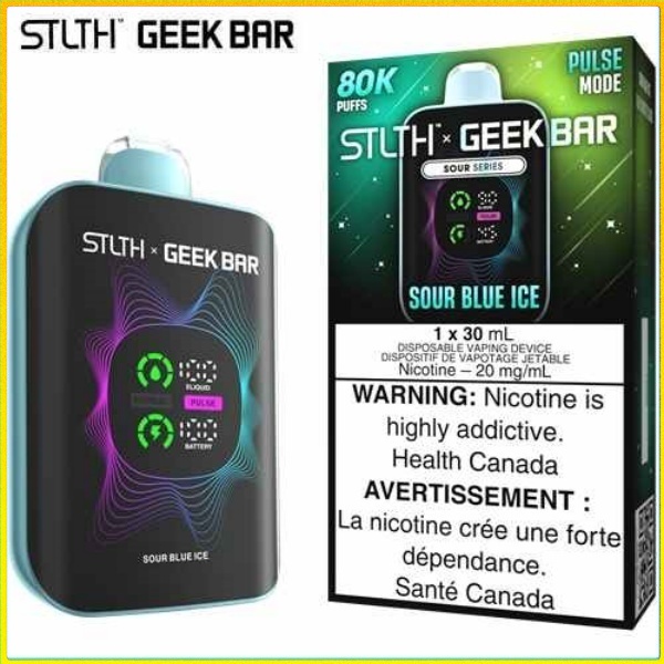 Sour Blue Ice 80K Disposable by STLTH x Geek Bar