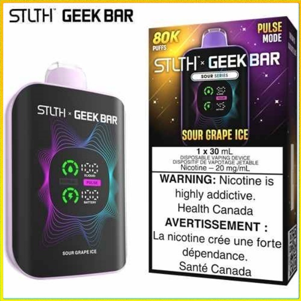 Purple Grape Ice 80K Disposable by STLTH x Geek Bar