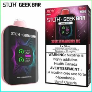 Sour Strawberry Ice 80K Disposable by STLTH x Geek Bar