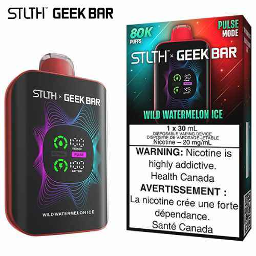 Wild Watermelon Ice 80K Disposable by STLTH x Geek Bar